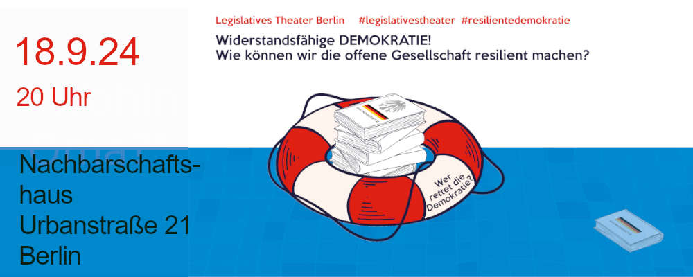 Ein Foto aus der Produktion - Demokratie resilient Machen!